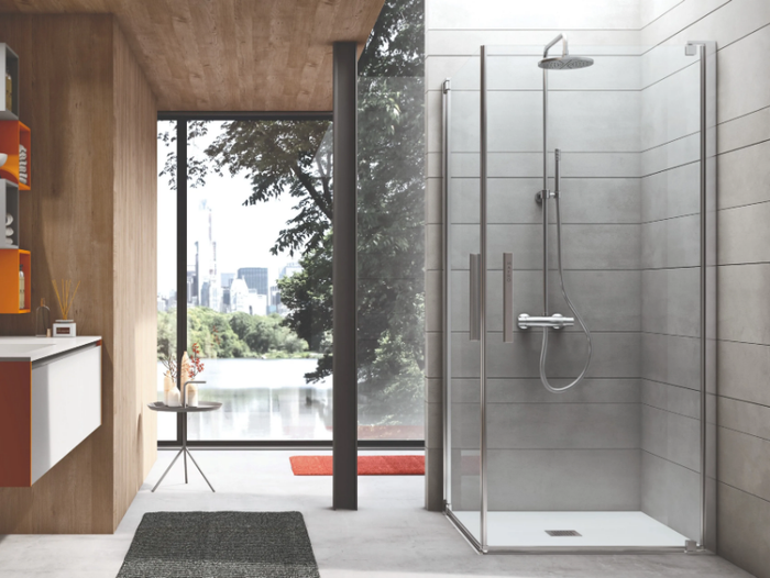 PIVOT - Shower cabin with pivot door _ Gruppo Geromin